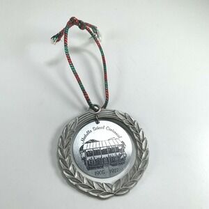 Medulla‎ Elementary School Centennial Ornament 1905-1927 Metal Christmas Decor